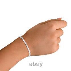3.0MM 5.56Ct MOISSANITE Tennis Bracelet 7 SOLID 925 Sterling Silver Pass Tester