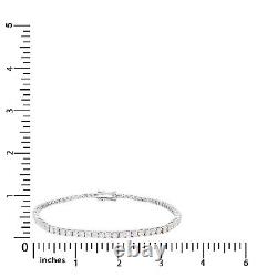 3.0MM 5.56Ct MOISSANITE Tennis Bracelet 7 SOLID 925 Sterling Silver Pass Tester