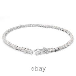 3.0MM 5.56Ct MOISSANITE Tennis Bracelet 7 SOLID 925 Sterling Silver Pass Tester