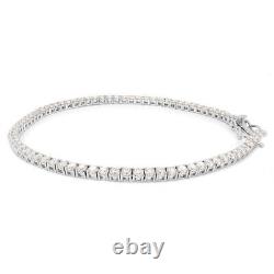3.0MM 5.56Ct MOISSANITE Tennis Bracelet 7 SOLID 925 Sterling Silver Pass Tester
