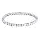 3-4mm Real Vvs1 Moissanite Tennis Bracelet 925 Sterling Silver Gra Passes Tester