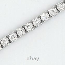 3 ct Women's Tennis Bracelet Lab Grown Genuine Diamonds in Sterling Silver