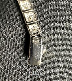 3mm 18 Inch Hidden Clasp Custom Moissanite VVS Tennis Chain Real 925 Silver