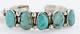 $480tag Navajo. 925 Sterling Silver Natural Turquoise Native American Bracelet