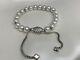 $495 David Yurman S. S 925 Pearl Spiritual Beads Bracelet 8mm Adjustable