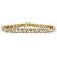 4ct Round Cut Diamond S-link Bracelet 14k Yellow Gold Over 7.25