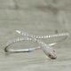 4ct Round Cut Diamond Snake Bangle Bracelet 14k White Gold Over 7.25