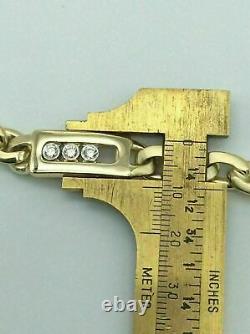 4Ct Round Cut Lab Created Diamond Men's Lab Bracelet 14K Yellow Gold Finish