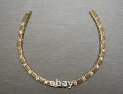 4Ct Round Cut Lab-Created Diamond Women's Tennis Bracelet 14K Yellow Gold Plated