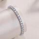 4mm 0.3 Ct Round Cut Vvs1/d Moissanite Tennis Bracelet Women 925 Sterling Silver