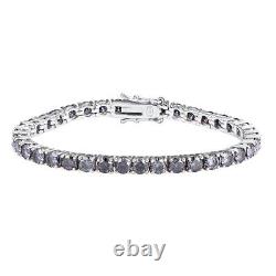 4MM Gray VVS Moissanite Tennis Chain Bracelet 925 Sterling Silver Pass Tester