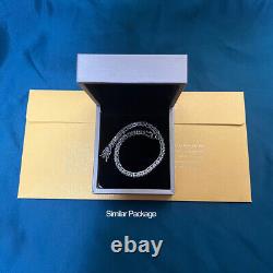 4MM Gray VVS Moissanite Tennis Chain Bracelet 925 Sterling Silver Pass Tester