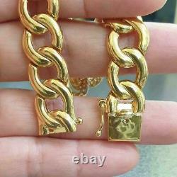 4.00Ct Round Cut Diamond VVS1/D Link Bracelet 14K Yellow Gold Over 7.25