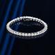 4mm D Vvs1 Moissanite Tennis Chain Bracelet For Women Men 925 Sterling Silver