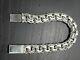 50.5 Grams 925 Sterling Silver Chino Link Bracelet Solid Handmade 12mm 8 Inch 8