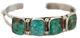 $550tag. 925 Sterling Silver Navajo Natural Turquoise Native American Bracelet