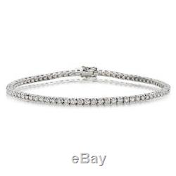 5.00 Carat Round Cut VVS1 Diamond Tennis Bracelet 14k White Gold Over 7 Ladies