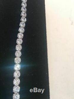 5.00 Ct Diamond Tennis Bracelet 7.25 Round Cut Diamonds 14K White Gold Over