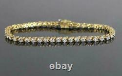 5.00 Ct Round Brilliant Cut Simulated Diamond 925 Silver Tennis Bracelet