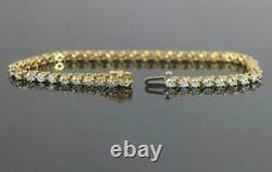 5.00 Ct Round Brilliant Cut Simulated Diamond 925 Silver Tennis Bracelet