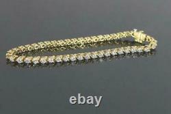 5.00 Ct Round Brilliant Cut Simulated Diamond 925 Silver Tennis Bracelet