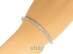 5 CT Women's Tennis Bracelet with genuine diamonds in white gold finish