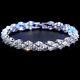 5 Ct Marquise Simulated Diamond Tennis Bracelet 14k White Gold Plated Silver 7
