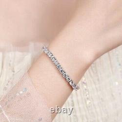 5mm Moissanite Tennis Chain Bracelet Women Men 925 Sterling Silver Pass Tester