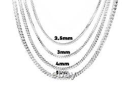 5mm Real 925 Franco Sterling Silver Solid Chain Bracelet Diamond Cut ITALY