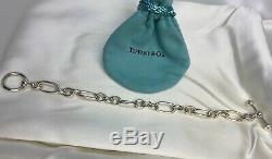 $650 Tiffany & Co Paloma Picasso Sterling Silver 925 Groove Link Toggle Bracelet