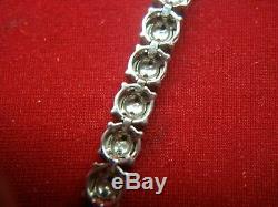6.00 Ct 925 Sterling Silver Round-cut Diamond Bezel Set Tennis Bracelet 7 Inch