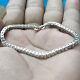 6.00 Tcw Round Cut Def Forever Moissanite Tennis Bracelet In 925 Sterling Silver