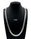 6.5mm Real 925 Solid Sterling Silver Italian Franco Link Chain Necklace Unisex