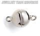6mm 925 Sterling Silver Magnetic Clasp Catch For Bracelet Or Necklace Ball Bead