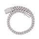 6mm Iced D Color Moissanite Cuban Chain Bracelet Men 925 Sterling Silver Gift