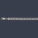 (724) Italy Sterling Silver Flat Marina Chain Necklace/marina Bracelet