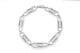 7.00ct Round Medium Paper Clip Diamond Tennis Bracelet 14k White Gold Over 7.25