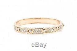 7.00 Carat Round VVS1 Diamond Tennis Bangle Bracelet 14k Yellow Gold Over 7.25