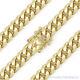7.2mm Miami Cuban Link 925 Sterling Silver 14k Yellow Gold-plated Chain Bracelet