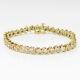 7 Inch 14k Yellow Gold Over 8.00 Ct Diamond S Link Tennis Bracelet