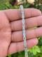 8ct Emerald Simulated Aquamarine 925 Yellow Sterling Silver Tennis Link Bracelet