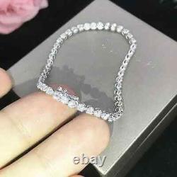 8Ct Round 3MM Lab-Created Diamond Women's 8 Tennis Bracelet 925 Sterling Silver