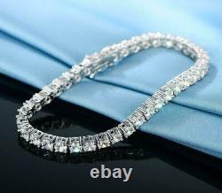 8Ct Round Cut VVS1/D Simulated Diamond Tennis Bracelet 925 Silver 7.00'' Inch