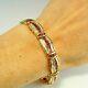 8.0 Ct Baguette Red Ruby & Diamond 7.5tennis Wide Bracelet 14k Yellow Gold Over