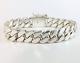 8.5 74g Heavy Chunky Biker Cuban Curb Chain 925 Sterling Silver Mens Bracelet