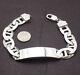 8 9 Bold Engravable Mariner Id Bracelet Real Solid 925 Sterling Silver