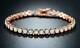 8 Ct Round Cut Natural Fire Opal Tennis Bracelet 14k Rose Gold Silver Plated