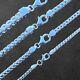 925 Franco Sterling Silver Solid Chain Necklace Bracelet Diamond Cut High Polish