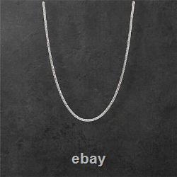 925 Franco Sterling Silver Solid Chain Necklace Bracelet Diamond Cut High Polish