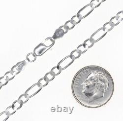 925 Italy SOLID Sterling Silver FIGARO Link Chain Bracelet 7 8 9 10.925
